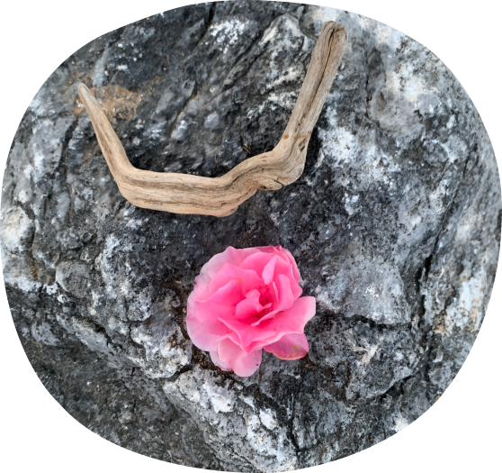 alt=“Flower rituals wood. ">